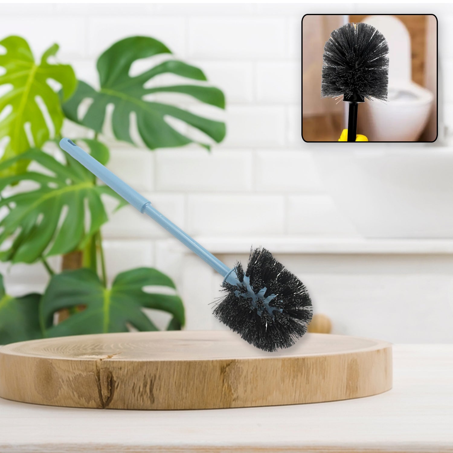 1338 PLASTIC ROUND TOILET CLEANER BRUSH PLASTIC BATHROOM CLEANER - ROUND HOCKEY STICK SHAPE TOILET BRUSH 1338 PLASTIC ROUND TOILET CLEANER BRUSH PLASTIC BATHROOM CLEANER - ROUND HOCKEY STICK SHAPE TOILET BRUSH